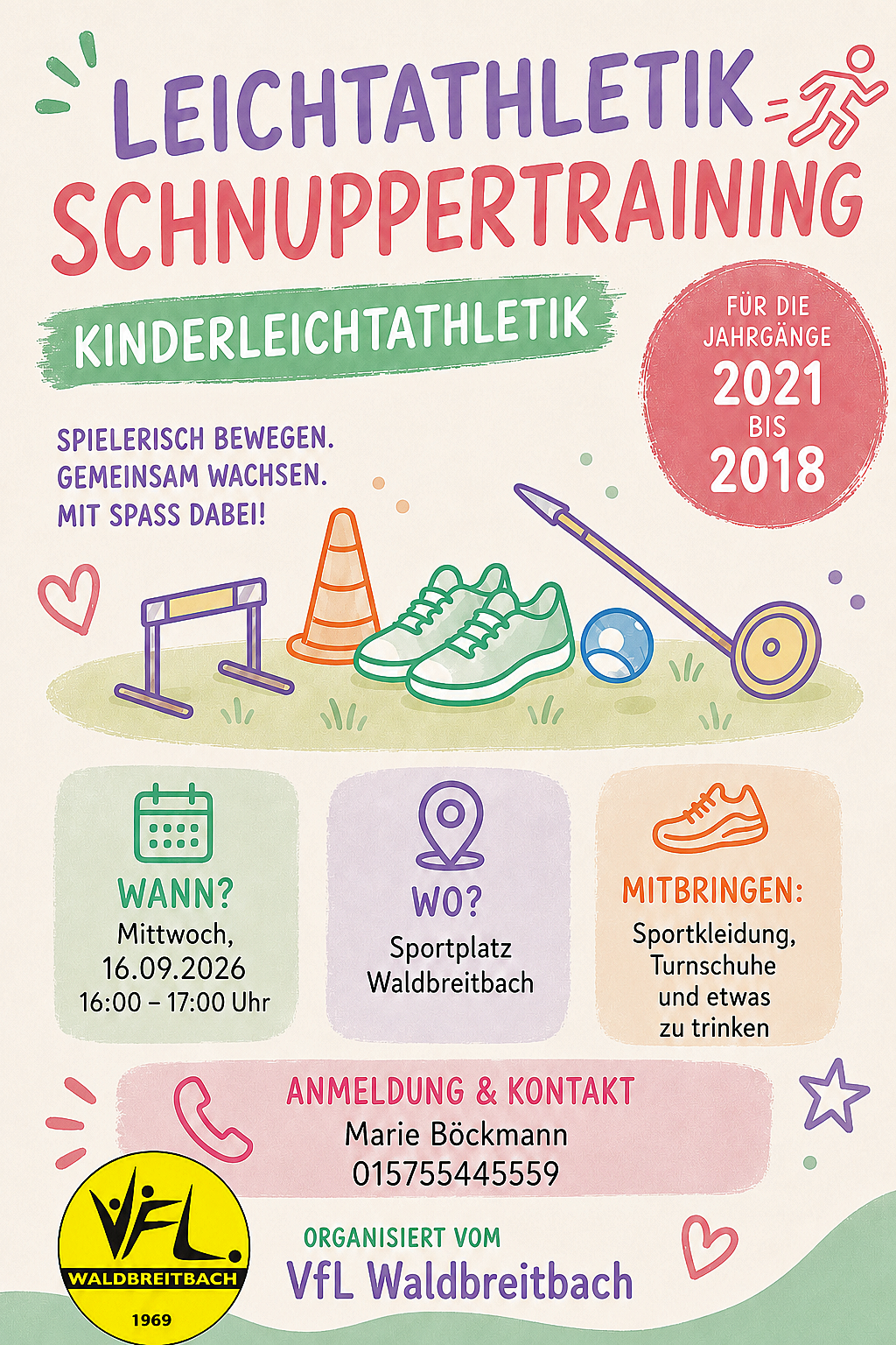 Kinderleichtathletik Schnuppertraining 2026-09-16
